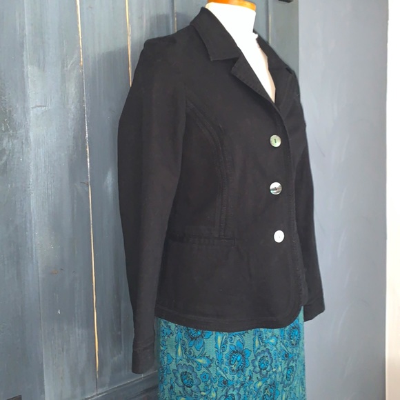 JJill LINEN Spring Blazer Shell buttons Sz 8 - Picture 2 of 6